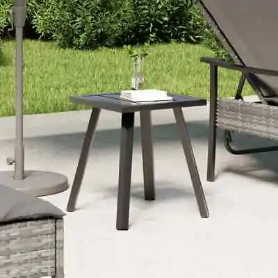 Sun Lounger Sunbed Garden Table Recliner Chair Day Bed Grey Poly Rattan VidaXL • £26.99