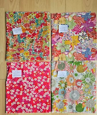 Liberty Tana Lawn Fabric Bundle Of 4 Strips 68cm X 19cm • £5