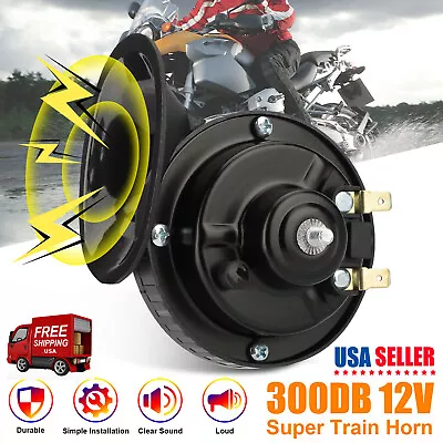 12V 300DB Super Loud Train Horn Waterproof For Motorcycles Cars Truck SUV Boat • $11.18