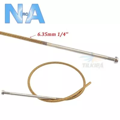RC Boat Flex Shaft 6.35mm 1/4  Welded Stub LH RH Left Right Petrol Gas Stinger • £23.49