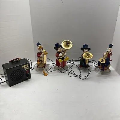 Vintage 1995 Mickey’s Brass Band Mr. Christmas Animated Musical 21 Carols - READ • $42.46