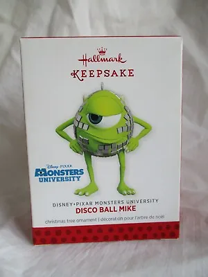 2013 Hallmark Ornament Disney -Pixar Monsters University Disco Ball Mike NIB • $22.99