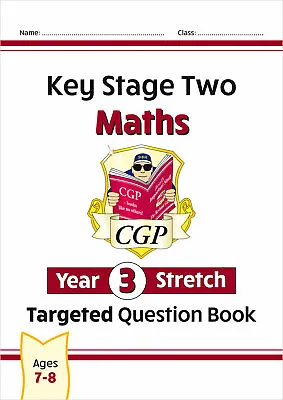 KS2 Year 3 Maths Targeted Question Book Stretch With Answer Ages 7-8 CGP • £6.99