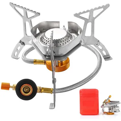 Outdoor Picnic Gas Burner Portable Backpacking Camping Hiking Mini Stove Cooker • $15.99