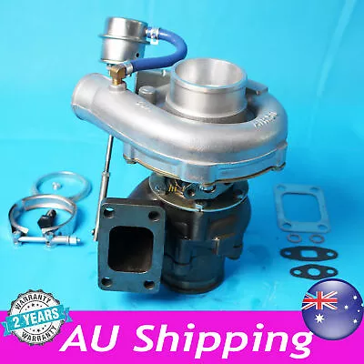 T3 T4 Turbo .63 A/R Oil Hybrid V Band Universal Turbocharger For 4 6 Cyl Tcd • $200.99