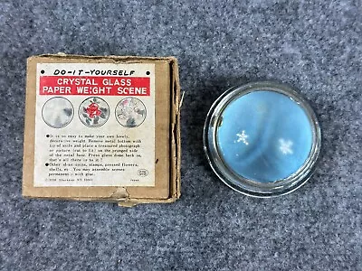 VTG Rare Shackman 3  Domed Magnifying Glass & Original Box DO-IT-YOURSELF NOS • $34.99