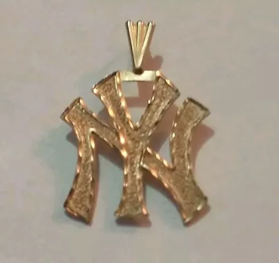 14K Gold New York Yankees Pendant • $140