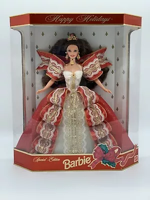 Mattel - Barbie Doll - 1997 Special Edition Happy Holidays Brunette • $16.84