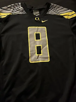 Nike Black Oregon Duck Football Jersey Youth XL #8 Mariota Manning • $33.29