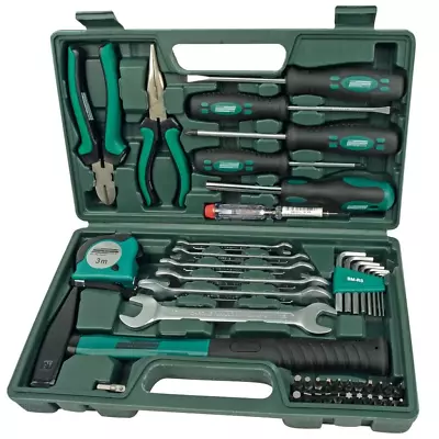 Brüder Mannesmann 47-Piece Tool Set For Home & Automotive Repairs - Green/Black  • £73.99