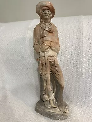 Rare Michael Garman Cowboy Gunslinger Sculpture 16  Tall • $99.95