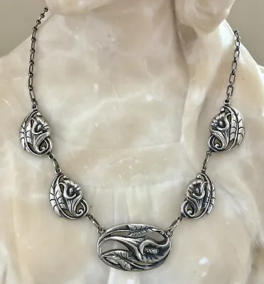 $75 • Buy Vtg Sterling Silver Danecraft Necklace Calla Lily -victor Primavera- Patent 16 