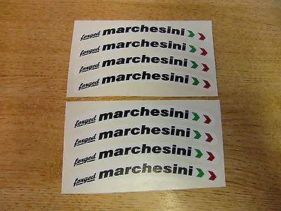  Marchesini Forged  Wheel Rim Decals - Set Of 8 - 100mm Length - White • $6.21