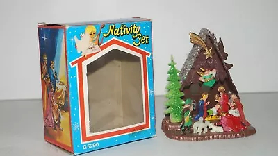 Vintage Plastic Christmas Holiday Nativity Set No. 303 Made In Hong Kong - NIB! • $22