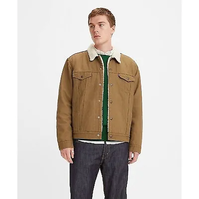 Levi's Men's Sherpa Trucker Jacket - Brown XXL • $27.99