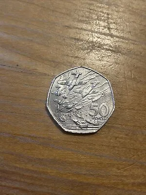 1994 50P COIN RARE D DAY LANDING OLD LARGE STYLE FIFTY PENCE BATTLE OF BRITAIN B • £50