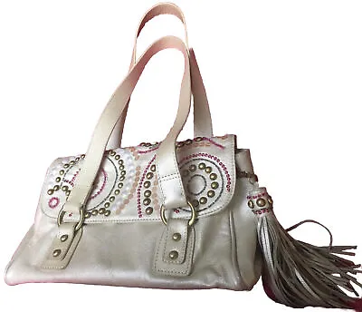 Butterfly By Matthew Williamson Cream Leather Handbag • £19