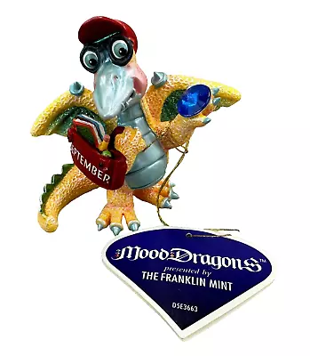 Franklin Mint MOOD DRAGONS Figure Figurine Brainy September D5E3663 Limited Edit • $48