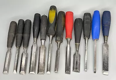 Job Lot 12 Vintage Chisels Various Makers Woodworking Tool Stanley • $6.22