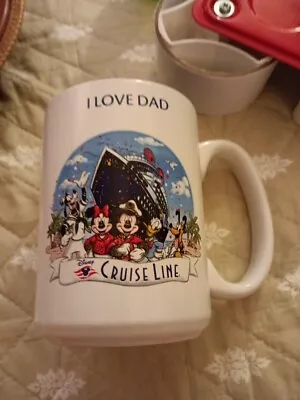 Disney Cruise Line Coffee Mug Cup Dad Fathers Day Mickey Minnie Mouse Goofy DCL • $18