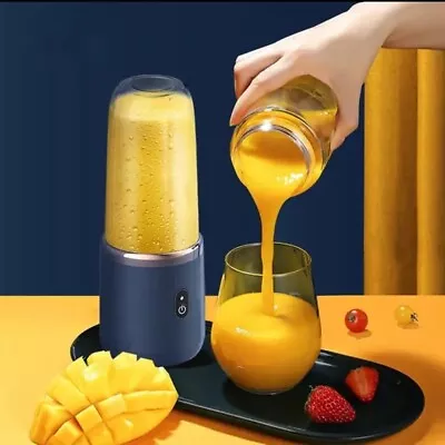 Mini Electric Blender Juicer Cup USB Rechargeable Fruit Smoothies Mixer Machine • $18.49