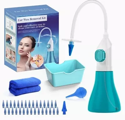 Ear Wax Removal Kit  Ear Cleaner Ear Wax Remover With Soft Quad-Stream... • £15.99