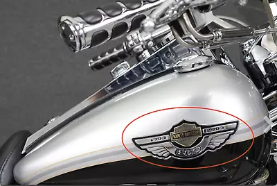 🔥03 Harley 100th Anniversary Touring Softail Right Gas Tank Emblem🔥 • $149.95