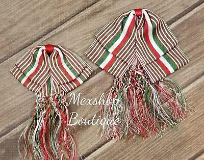 Economic Charro Mexican Bow Tie Handmade For Mexican Tailors Color Tricolor • $8.99