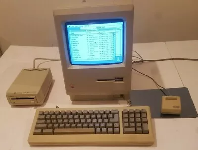 1985 Macintosh 512K: (1024) Ram Ext. Floppy Optical Mouse+pad Ext. SCSI Port • $849
