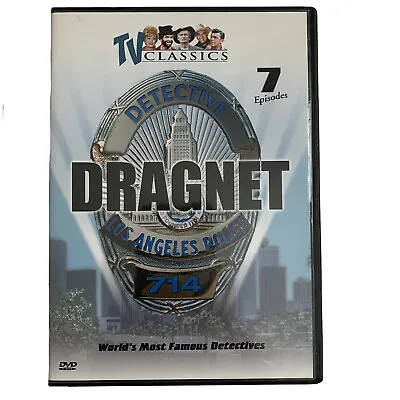 Dragnet The World's Most Famous Detectives Tv Classics 7 Episodes Law LA Police • $7.50