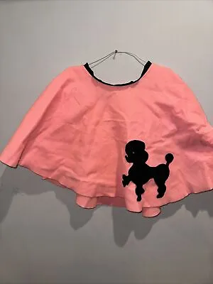 Vintage Puppet Workshop Pink Skirt W/ Black Poodle Made In US Miami Florida • $24.99