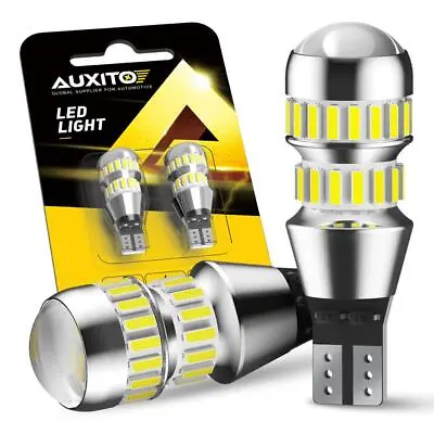 AUXITO LED Reverse Back Up Light Bulb 921 912 W16W T15 906 916 Super White 6000K • $13.29