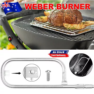Stainless Steel Grill Tube Burner W/ Screw Parts For Weber Q200 Q220 Q2000 Q2200 • $23.65