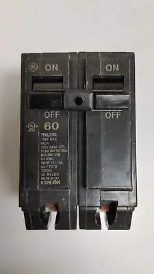 GE General Electric THQL2160 60-Amp 2-Pole 120/240VAC Breaker • $23.99