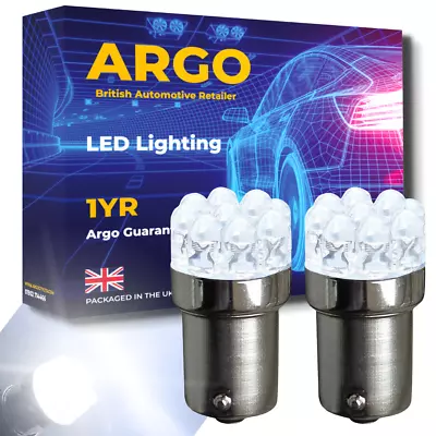 380 P21/5W 1157 Led Brake Tail Stop BAY15D Bright Xenon White Car Light Bulbs 2x • £4.94