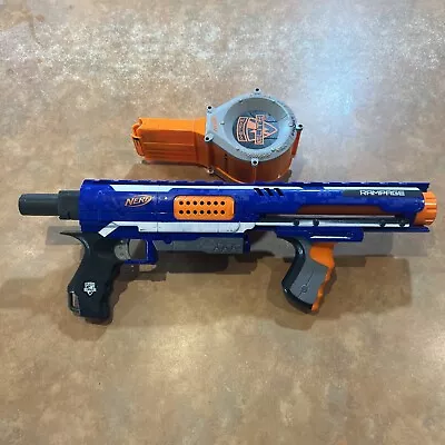 NERF Elite RAIDER CS-35 Dart BLASTER With Drum Magazine Rampage Pump Action Gun • $55