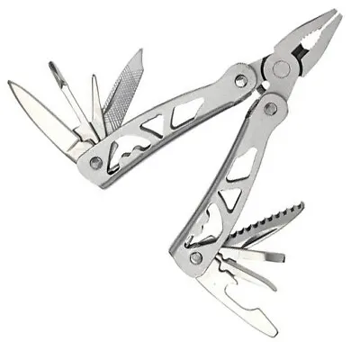 Schrade Multi Tool With Hat Clip Light Ten Stainless Tools Nylon Belt Sheath • $26.99