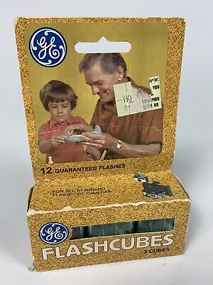 Vintage GE Super Flash Cubes 3 Cubes 12 Flashes For Standard Cube Cameras Sealed • $3.75