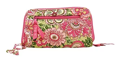 Vera Bradley Petal Pink Zip Around Wallet With Wrist Strap • $14.99