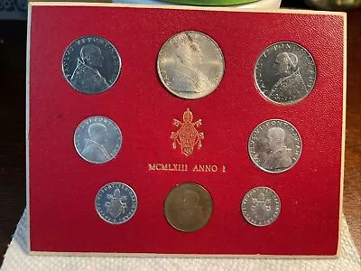 1963 Italy Vatican MCMLXIII Pope Paul. 8 Coins MINT SET (#90012) • $29.95