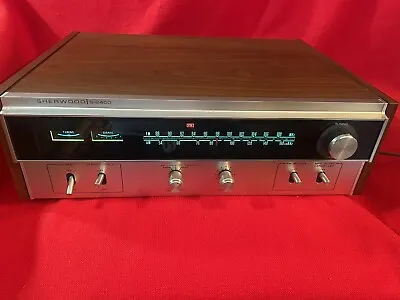 Vintage Sherwood S-2400 Solid-State AM-FM Stereo Tuner 120V 50/60HZ- WORKS • $299.99