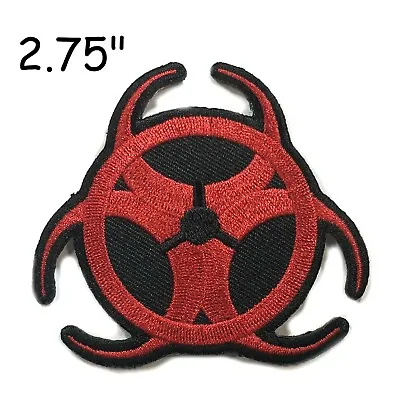 Biohazard Symbol Embroidered Patch Iron / Sew-on Toxic Warning Danger Applique • $4.50