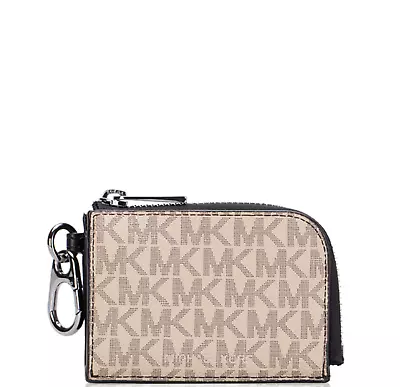 MICHAEL KORS Logo Wallet And Keychain Gift Set HEMP/BROWN • $49