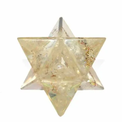£5.10 • Buy Clear Quartz Stone Merkaba Orgone Reiki Gemstone Spiritual Sacred Geometry