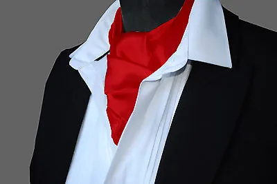 SATIN Neck Tie Cravat Ascot - ALL COLOURS • £4.99