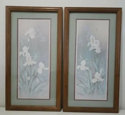 Set 2 Vintage T.C Chiu Framed Signed Lithographs 26  X 14  • $30