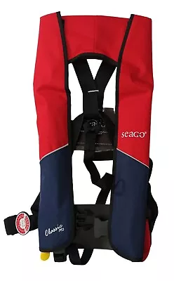 Seago Classic 190N Adult Lifejacket Manual Red & Navy With Storage Bag • £49.90