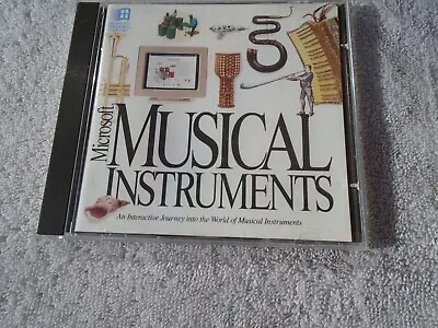 Microsoft Musical Instruments PC CD-ROM Multimedia CD Vintage 1993 • £5.99