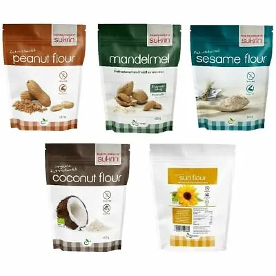 Sukrin Gluten Free Flour Fat Reduced Low Sugar High Protein Healthy Baking • £7.19