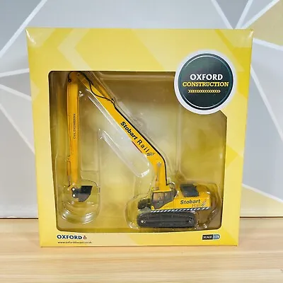 Oxford Diecast Stobart Rail Excavator 76KOM002 Construction 1:76 Scale Boxed • £25.49